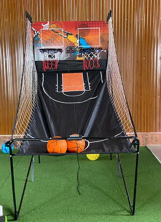 basketball play area at Riveria by V Stays for guests to enjoy games